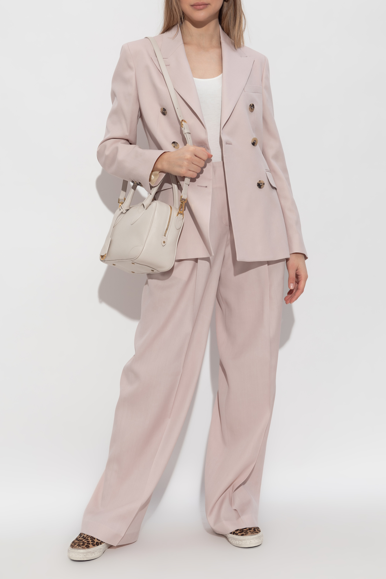 スーツ GOLDEN GOOSE Women Suit Jackets GWP00829P001965 25235 PINK Pink Golden Goose DOUBLE BREASTED TAILORED BLAZER